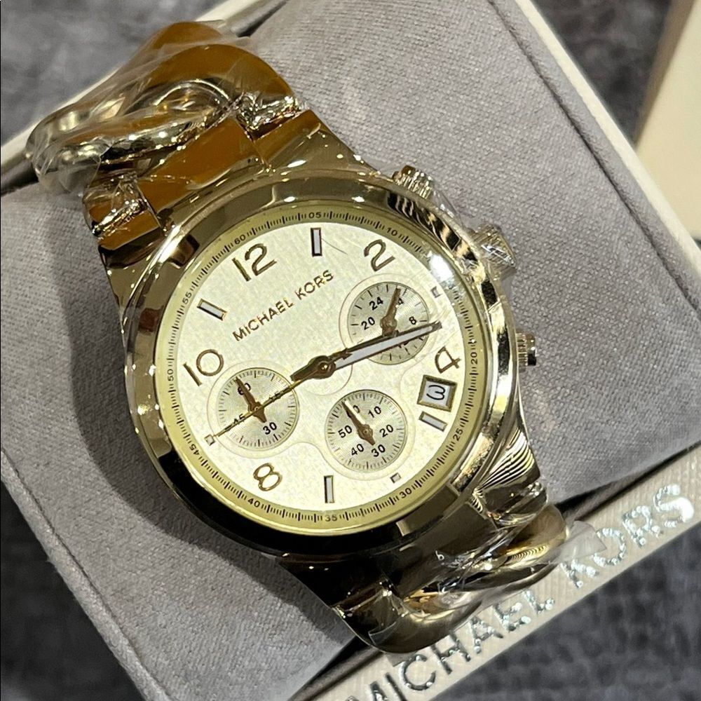 NIB Gold Runway Michael Kors Watch